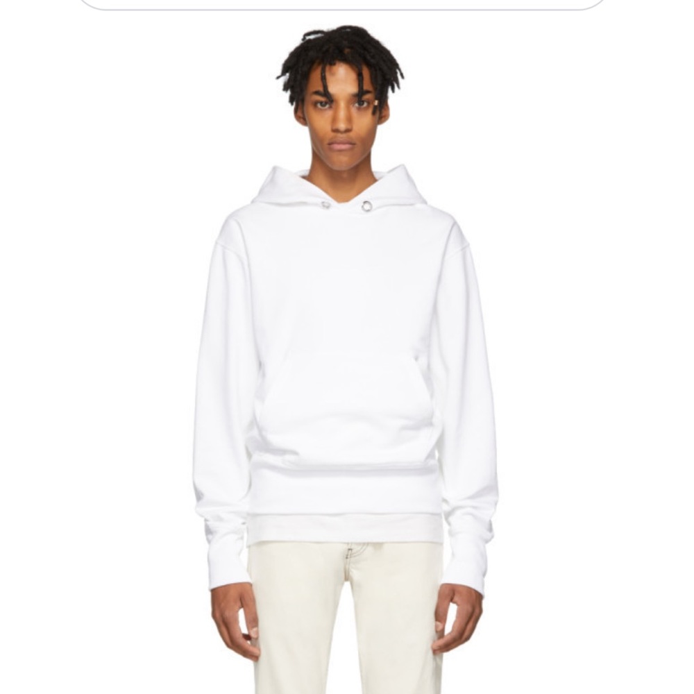 Helmut Lang White Standard Hoodie - Picture 2 of 8